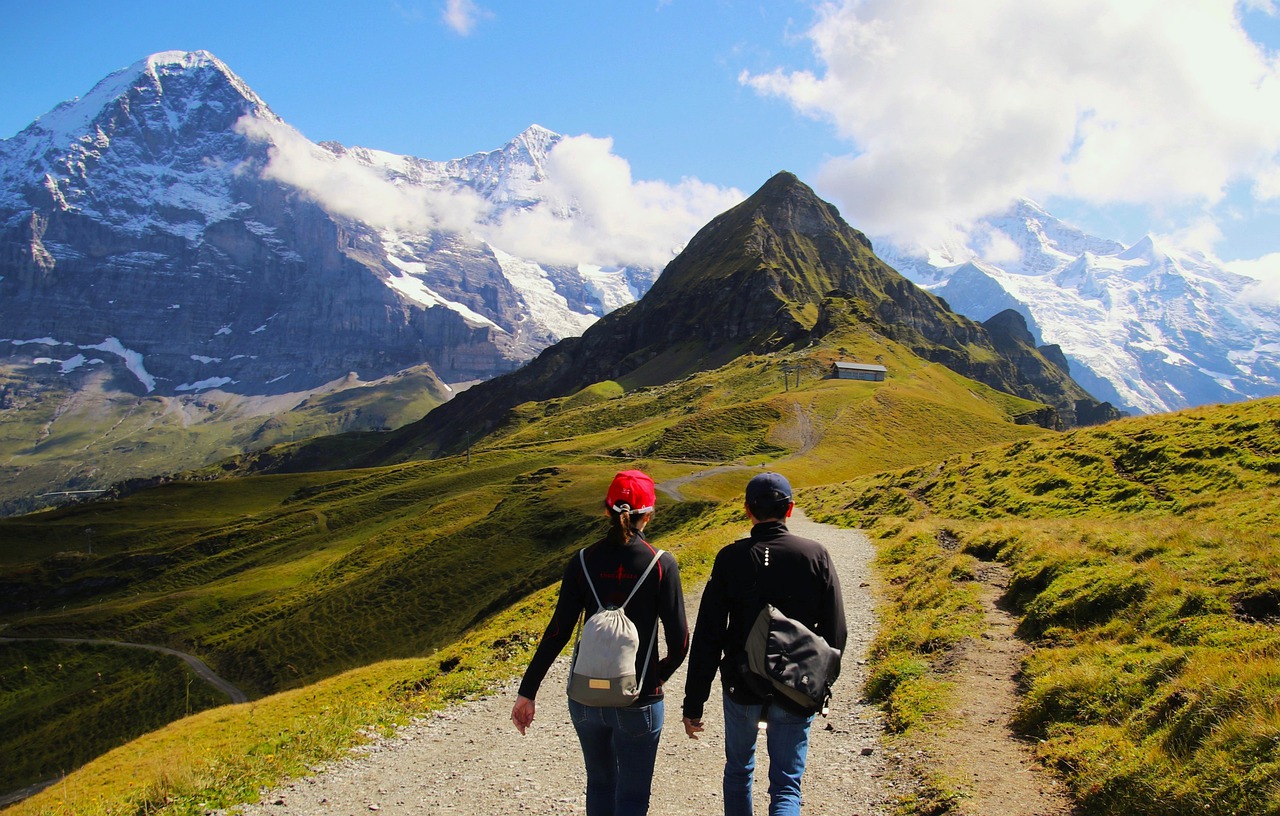 couple, the glacier, mountains-7612157.jpg